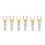 6 Pcs Gold Plated 4mm Banana U Fork Y Spade Plug 1