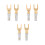 6 Pcs Gold Plated 4mm Banana U Fork Y Spade Plug 2