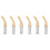 6 Pcs Gold Plated 4mm Banana U Fork Y Spade Plug 5
