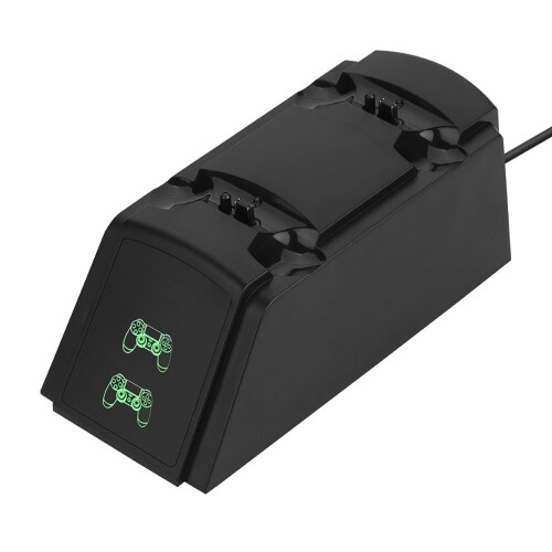 2-in-1 USB Dual Charging Dock Stand for PS4 Handle with LED 1