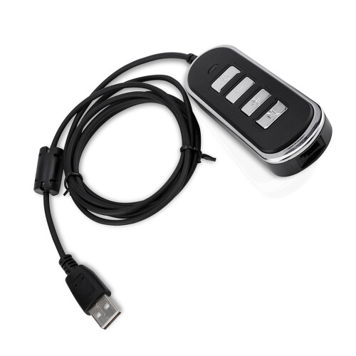 RJ9 to USB Audio Headphone Conversion Cable with Control Box 2
