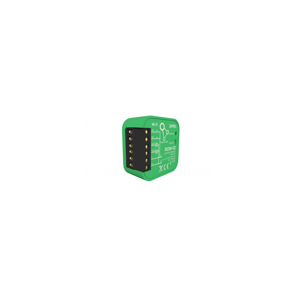 Power Socket And Lights Control Module, Wi-Fi 2-Channels, Supla Row-02 5903669214571