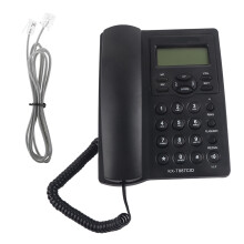 LCD Phone Semi Hands Free Speakerphone 3-Group Alarms Black