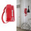 Wall Mount Landline Phone No Caller ID (Red) 5