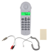 C019 Wired Phone Line Tester Lineman Butt Cable Tool Grey White