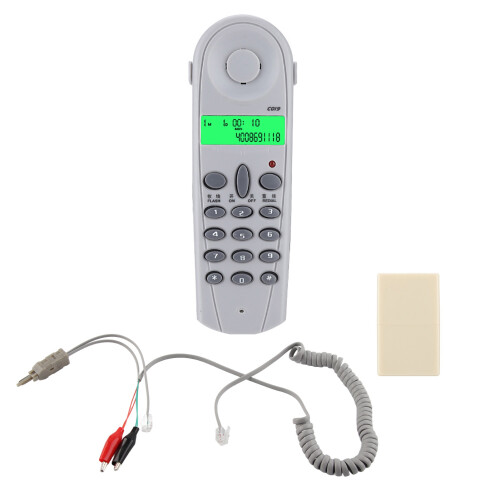 C019 Wired Phone Line Tester Lineman Butt Cable Tool Grey White