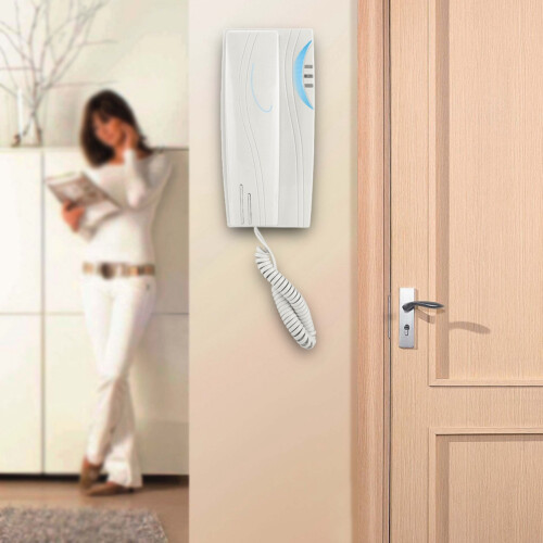 Mini Wall Mounted Desktop Dual Use Landline Telephone White 2
