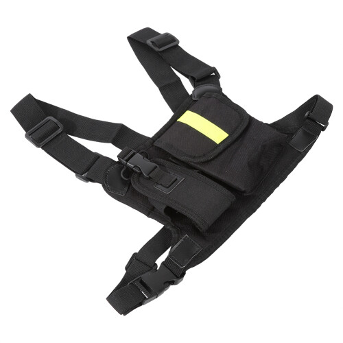 Bright Yellow Chest Harness Front Pack Pouch for WalkieTalkie 2