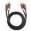Aluminum Alloy Audio Cable 1M Gold Plug 1