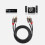 Aluminum Alloy Audio Cable 1M Gold Plug 5