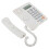 Handsfree Phone Caller ID Beige White 3