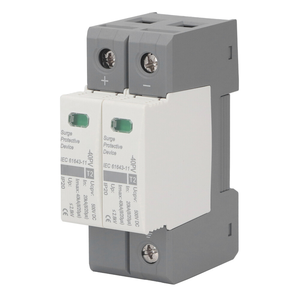 2P 500Vdc Surge Arrestor 20-40Ka Lightning Protection Circuit Breaker 4211352503408