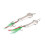 Streamlined Vibration Lures with Hooks 2pcs 10g/15g Silver 8