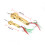 Angelköder-Set 2 Stück Hart Vibrationsmetallköder mit Haken, 5 g Gold & 20 g Gold 1
