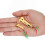 Angelköder-Set 2 Stück Hart Vibrationsmetallköder mit Haken, 5 g Gold & 20 g Gold 3