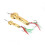 Angelköder-Set 2 Stück Hart Vibrationsmetallköder mit Haken, 5 g Gold & 20 g Gold 10