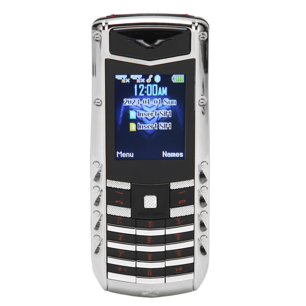 V5 Pro 2G Unlocked Senior Cell Phone, 1.77" Screen, 1600mAh, Silver-image-OPC-PKYX69B-NEW