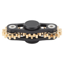 Metal Gears Linkage Rotating Toy for Kids & Adults Stress Relief Black