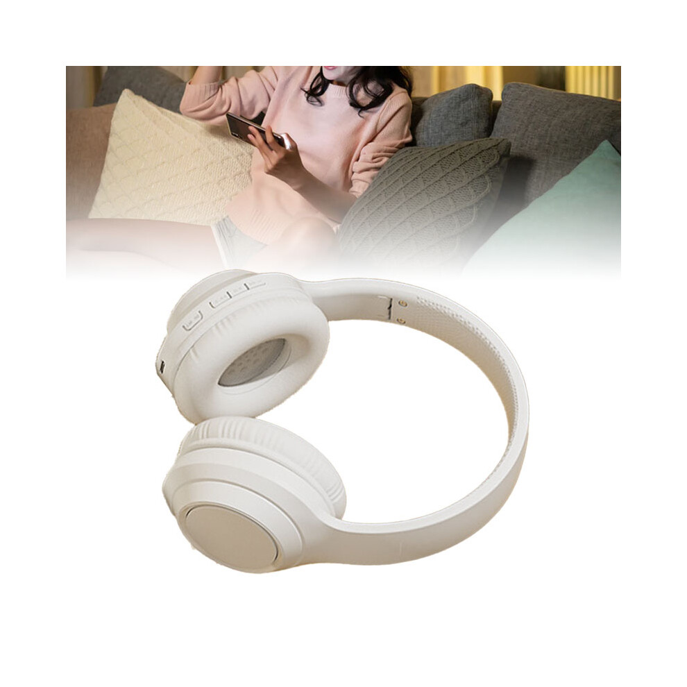 Bluetooth Wireless Gaming Headset Pearl Hifi Stereo Noise Cancelling White 7691352518775