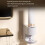 Automatic Toothpaste Dispenser Intelligent Sensor 1200mAh Rechargeable Battery Waterproof ABS Silicone Wall-Mount White 2