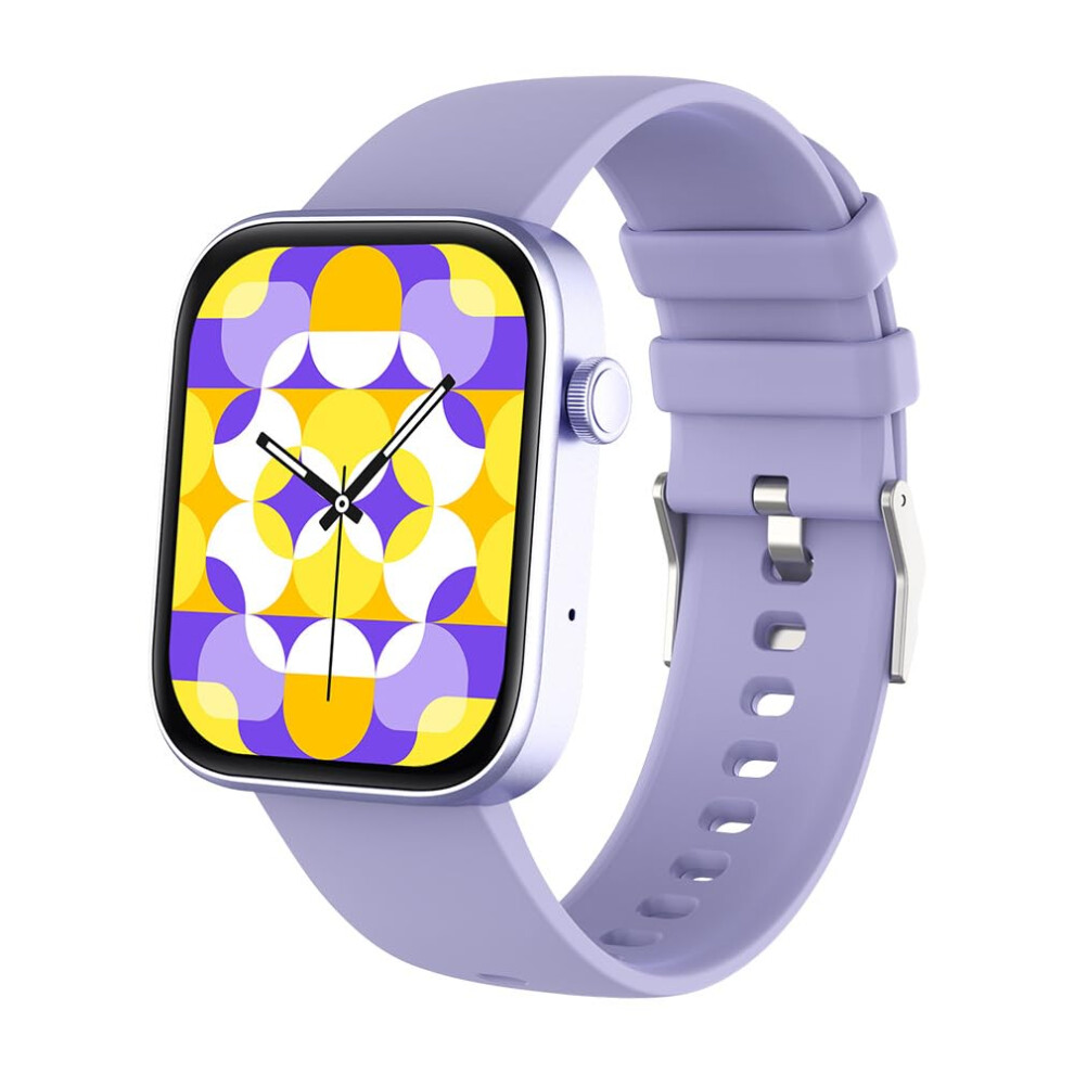 Life Tracker Smart Fitness Watch Bluetooth Android Ios Compatibility Purple 9354506175504