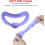 Silicone Interface Lightproof Mask Face Cushion Meta Quest 3 Compatible, Sweatproof, Washable Replacement Pad, Purple 3