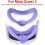 Silicone Interface Lightproof Mask Face Cushion Meta Quest 3 Compatible, Sweatproof, Washable Replacement Pad, Purple 2