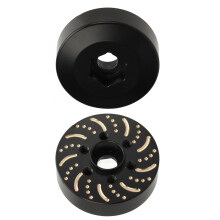 Messing-Gewichtsräder für 1,9–2,2 Zoll Beadlock-Felgen, 12 mm Sechskantadapter, Schwarz