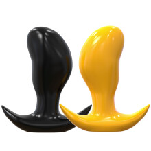 Anus Expander Large Soft Silicone Anal Plug 48-80mm Diameter Beads Prostate Massage Black M