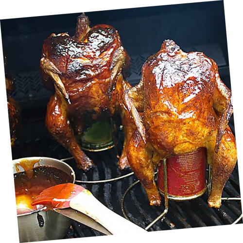 Multi Function Bbq Roaster Rack Portable Turkey Holder For Grilling Camping Picnics Space Saving Outdoor Cooking 2
