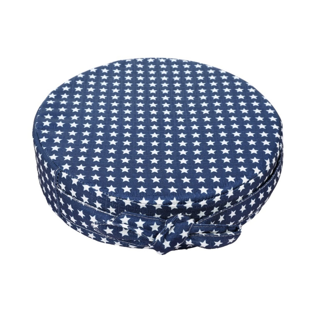 Baby Dining Chair, Child Seat Booster Cushion, Round Toddler Pad, Highchair Dinner Mat, Table Chair Cushions, Star Blue