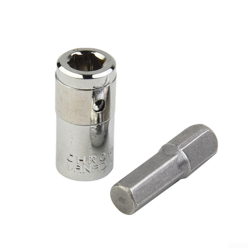1/4 Inch Hex Shank To Square Drive Socket Converter, Steel Construction, Compatible With 1/4 Inch Hex Shanks 9084446316216