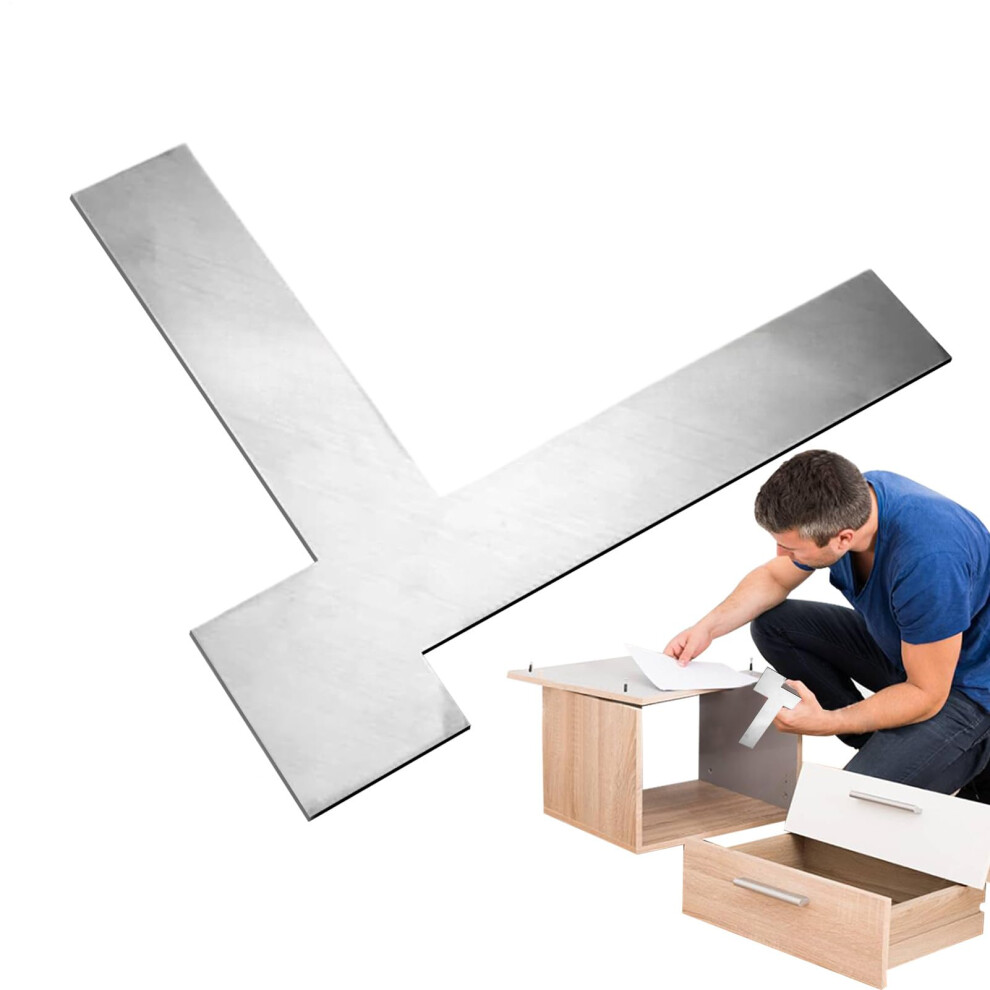 Right Angle Ruler 90 Degree Wall Scraper, Adjustable Metric Carpentry Square, Precision Right Angle Leveler For Masonry 9354506176129