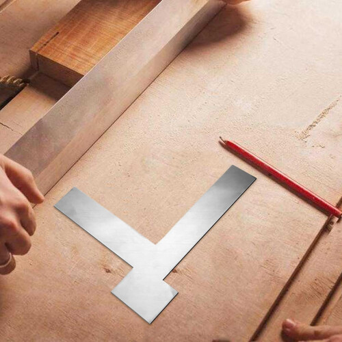 Right Angle Ruler 90 Degree Wall Scraper, Adjustable Metric Carpentry Square, Precision Right Angle Leveler for Masonry 2