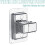 Adjustable Shower Head Holder Replacement 360 Degree Rotation No-Drill Wall-Mount Universal 1/2 Inch Interface Bracket 2