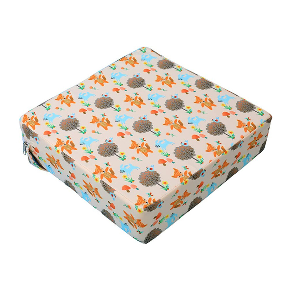 Toddler Baby Booster Seat 32x32x8 Cm, Dismountable Travel Cushion, Washable Chair Pads, Infant Dining Chair Pad With 2 Straps
