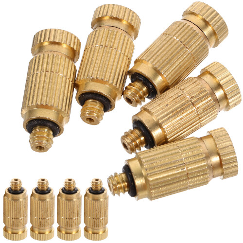 20 Pcs Misting Nozzle Atomizing Spray Mister Head Metal Replacement
