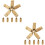 20 Pcs Misting Nozzle Atomizing Spray Mister Head Metal Replacement 8