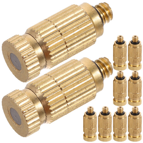 20 Pcs Misting Nozzle Atomizing Spray Mister Head Metal Replacement 2