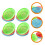 12Pcs Reusable Round Fruit Baskets For Kitchen Bread Chips Food 3