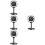 4Pcs Retro Condenser Microphone Vintage Model 9