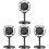4Pcs Retro Condenser Microphone Vintage Model 4