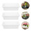 3 Sets White Planter Pot Large Succulent Basin With Tray 4