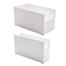 2Pcs Cabinet Storage Boxes Plastic Tableware Holder Kitchen Organizer
