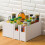 2Pcs Cabinet Storage Boxes Plastic Tableware Holder Kitchen Organizer 5