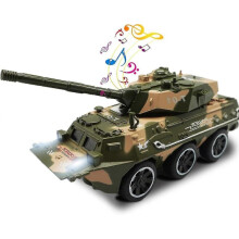 (tank) Military Truck Army Armored Model Car Treatment Transport Vehicle Metal Diecast Toy With Lights And Sounds