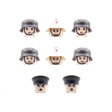 (8pcs German Army) Military Minifigures Blocks, Soldier Action Figure Bricks Toy