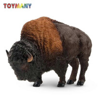 (ML00326) Toymany Simulation American Bison Wildlife Animal Model Toy Minifigures Dolls Action Figures Toy