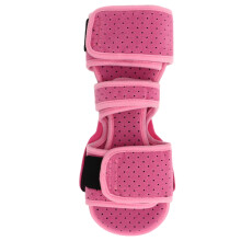 Rosa Plantarfasziitis-Nachtschiene mit 3 elastischen Bändern, verstellbarer orthopädischer Stützorthese
