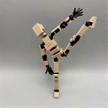 (Beige) Movable Doll Body Movable Mechanical Minifigure Toy For Action Figures Toys Gifts Game Gifts 242506